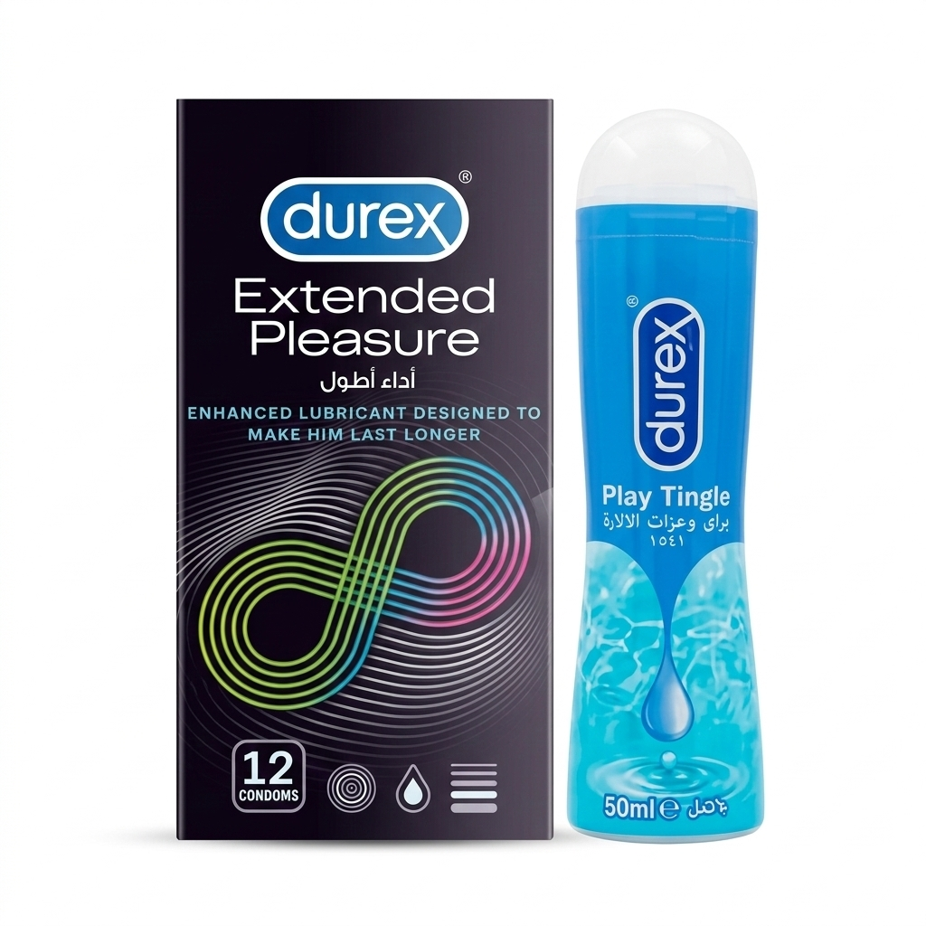 Play tingle lubricant +extended pleasure 12 Pc