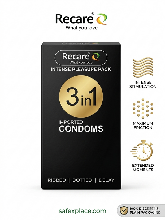 Recare 3-in-1 Premium Imported Condoms