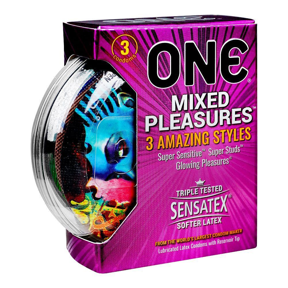 ONE Mixed Pleasures Condoms (Pack of 3)