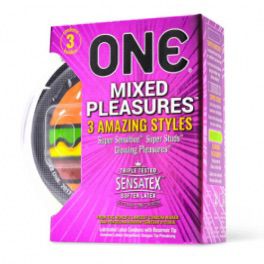 ONE Mixed Pleasures Condoms (Pack of 3)