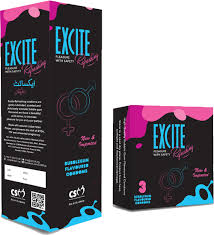 Excite Bubble Gum Flavoured Condoms